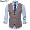 Kamizelka męska moda szczupła fit cienki kratę mężczyzn z kamizelki Business Man w stylu Anglii w stylu rekreacyjnym garnitury 240105