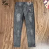 Jeans de styliste pour hommes, nouveau produit automne/hiver, haute qualité, grande vache, coupe cintrée, pantalons décontractés 337 351