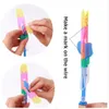 20-100 st Amazing Light Toy Rocket Helicopter Flying Toy LED Light Toys Party Fun Gummi Band Catapult For Kids Boys 240105