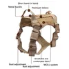 Dog Collars Leashes Service Military Tactical Harness Vest Clotes Molle Outdoor Training with Accessory Water BottleCarrie3116