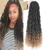 faux locs dreadlocks GODIN LOCS HAAR marley vlechten haarextensies gehaakte vlechten Ombre body wave haar weeft Boheemse sloten f5189842