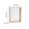 Frames Flower Shadow Box Display Case 3D Dried Wooden Desktop Po Frame Memory Picture For Table Decor 8Inch