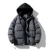 Hombres con capucha gruesa cálida colorida burbuja abrigo chaqueta de invierno para hombre streetwear hip hop parka coreano negro ropa chaquetas acolchadas 240106