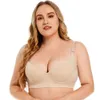 Cross Border Tamanho Grande Suave e Traceless Sexy Lingerie para Mulheres Reunindo-se para Coletar Seios Secundários e Prevenir Flacidez,