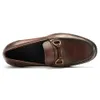 Slip Leather Fashion Top Layer äkta på loafers andningsbara mockasiner som driver Design Casual Shoes for Men 2 62 6 6