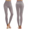 Pantalon actif Taille haute Hip Lift Yoga Collants en laine double face en polynylon pour femmes Leggings d'exercice à séchage rapide nus à l'extérieur du