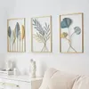 Ijzer Macrame Kamer Muur Decor Paneel Metalen Ginkgo Biloba Accessoires Nordic Modern Home Art Opknoping Stickers Gift 240106