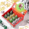 Candele Fragranza natalizia - Candela 12 pezzi/pacco Senza fumo Babbo Natale Pupazzo di neve Regalo Calza Albero Design Motivo natalizio Candele di Capodanno Fy5495 Dr Dhvkq