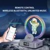 Portabla högtalare astronaut magnetiska levitation Bluetooth -högtalare Portable Mini Radio utomhus stereo högtalare trådlös subwoofer ljud YQ240106