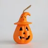 Lampada a LED da 1 pezzo Luce di zucca di Halloween, simpatiche mini luci flash per feste di festival di zucca, ornamento di composizione di Halloween Decorazione di Halloween per la casa