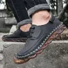 Outdoor Breathable Men Loafers Men's Shoe Handmade Leather Shoes Casual Man Ayakkab Design Moccasins Footwear Mocassin Traf