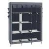 Möbel Heavy Duty Tragbare Schrank Lagerung Organizer Kleiderschrank Kleidung Rack Regale Grau275m