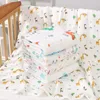 Swaddling Born Gauze 소프트 담요 솔리드 침구 세트면 퀼트 6 층 110x110cm 베이비 타월 240106