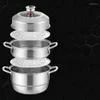 Double Boilers 304 Stainless Steel Steamer Pot/Stock Pot Household 3-Layer Thickened (28-34cm) For Gas Stove/Induction Cooker 30cm