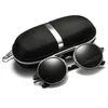 Muselife Marka aluminiowa spolaryzowane okulary przeciwsłoneczne magnezowe okulary przeciwsłoneczne Męskie okrągłe okulary punkowe Shadow Oculus Masculino Y2256M