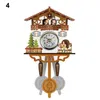 Horloge murale coucou en bois, alarme de temps de coucou, cloche de temps d'oiseau, montre d'alarme, décoration artistique pour la maison, Style Antique H0922212S