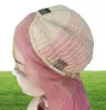 10A Kvalitet Perruque Deep Curly Pink Full Spets Front Wigs Transparent naturlig hårfästssimulering Mänsklig hår peruk för kvinnor7955910