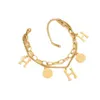 Klassiska van smycken tillbehör färglös ny japansk och koreansk 18k guld armband kvinnors mångsidiga ins stil personlig modehandkläder anti allergi