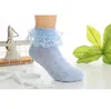 New Kid Girls Ankle High Cute Lace Frilly Ruffle Cotton Princess Socks Big Bow White7449486