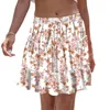 Skirts Summer Elastic Waist Bohemian Patchwork Floral A-line Skirt Fashion Sweet Girls Ruffles Chiffon