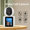 Caméra WIFI double caméra avec écran 2.8 pouces 1080P, Audio bidirectionnel, appel vidéo AI, moniteur bébé, caméra de sécurité CCTV V380Pro