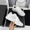 Designer-Laufschuhe Channel-Schuhe Turnschuhe Frauen Schnürsportschuh Lässige Trainer Klassischer Sneaker Frau Stadt Asdf-Größe