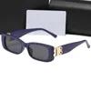 Sonnenbrille Mode kleine Rechteck BB Logo Frauen Männer Klassiker Brand Design Damen Skinny Outdoor Shopping Shade Retro hohe Qualität mit Box