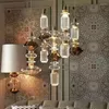 Lustres Designer LED Lustre Clair Ambre Verre Collocation Gratuite Hall Salon Restaurant Chevet Luminaires Fil Réglable