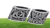 5pc Antique Silver Hair Braid Beard Dreadlock Beads Rings Tube Viking Rune Charm Pendant for DIY Necklace Jewelry Making279y5845153