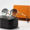 Sonnenbrille Herren und Damen 2023 Neue Designer Klassische Luxus Coast Brille Sonnenbrille Verbundmetall Übergroße Goldene Drop Lieferung F Dhyxk