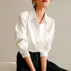 Women's Blouses Corduroy Shirts Brushed Loose Vintage Spring/Summer Polo-neck Clothing Fashion Long Sleeves Tops YCMYUNYAN