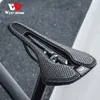 WEST BIKING Carbon 3D-gedruckter Fahrradsattel, ultraleichter Fahrradsattel, atmungsaktiv, für Männer und Frauen, Triathlon, Rennrad, MTB, Mountainbike-Sitz 240105