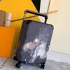 Designers Travel Suitcase Bagage Fashion Luxurys Men Women Trunk Bag Flowers Letters Purse Rod Box Spinner Universal Wheel Duffel Bags 55cm 240115