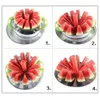 Duże Kuchnia Praktyczne narzędzia Kreatywne arbuz Slicer Melon Cutter Knife 410 Stal nierdzewna owoce do cięcia Slicer 240105