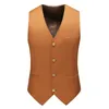 Luxury Men's Wedding Suit Vests 2023 Fashion Male Slim Solid Color Business Office Large Size Formell Vest Men Gentleman 240105