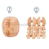 Intelligence Toys New Wooden Kong Ming Lock Lu Ban IQ Brain Teaser Educational Toy Toild Children Montessoli 3D Puzzlesゲームロック解除Toys Kid Adult 24327