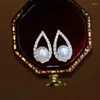 Boucles d'oreilles Design Original, perle d'eau douce naturelle, or 14 carats, gouttelette d'eau, à la mode, cadeau de mariage pour femme