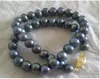 Natural 910mm AAA Tahitian Black Pearl Necklace 18Fine Jewelryjewelry Making 240106