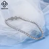 Rinntin 925 Sterling Silver Tennis Bracelet Women with Luxury Cubic Zirconia Bling Bangles Jewelry Party Wedding Gift SB94 240105