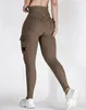 Calças femininas casuais esportivas fitness carga 2024 outono bolso design esportes ativos cintura alta elástica yoga leggings
