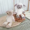 Peluche mouton crème 35cm, poupée douce en peluche, peluche d'agneau moelleuse, cadeau pour enfants de haute qualité, décor de chambre 240106