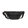 Winter Casual Women Chest Bags Fanny Pack Cotton Padded Waist Bag Unisex Shoulder Crossbody Bag Solid Waist Packs for Girls 240106