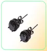 Boucles d'oreilles glacées pour hommes femmes hip hop designer de luxe bling diamant clous d'oreilles noir argent cuivre zircon hommes mariage earri5970401