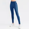 AL Yoga Joggingbroek Dames Naadloze Broek Pluche Hoge elastische T-lijn Jogging Sportkleding Hoge taille Heupheupen Fitnessbroek Tailleband Zaklegging