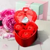 Dekorativa blommor Rose Decor Bath Bouquet Gifts Flower Valentine's Soap Artificial Day Petal Home Floral Wall