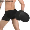 Onderbroek CLEVER-MENMODE Slips BuPad Sexy Mannen Hip Shaper Gewatteerde Ondergoed Push Up Cup Slipje Lifter Enhancer Spons