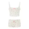 Women's Sleepwear Women S 2 Piece Pajamas Set Sleeveless Cami Tops Shorts PJs Sets