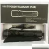 Flashlights facklor 1101 1102 Typ EDC LINTERNAS LIGHT LED TACTISK FILLLIGHT LANTERNA Självförsvarsfackla Aurora5y3129662 Drop Deli Dhgja