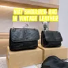 10A Wysokiej jakości Niki w vintage skórzana torba na ramię średnie torebki zakupowe TOBES LABIES Messenger Crossbody Torebki torebki koperty z pudełkiem