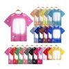 Party Favor Family Matching Outfits Sublimation Blanks Bleach T Shirts For Diy Printing Po Parent-Child Clothes T-Shirt Anniversary Te Dhreb